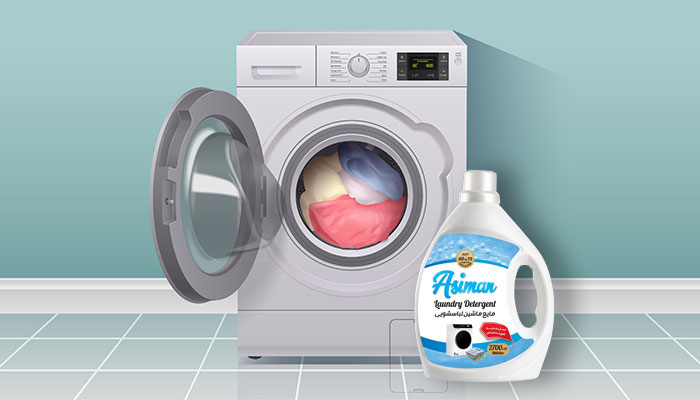 ماشین لباسشویی و بهترین مایع ماشین لباسشویی آسیمن